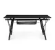 MultiGarden Folding Camping Table, 90x50 cm, Black