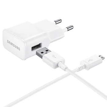 Samsung EP-TA50EWE USB lādētājs 8W ar MicroUSB kabeli ECB-DU4AWE (Bulk), balts