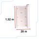 Matte White Self-Adhesive Vinyl Wrap Roll, 1.52x28m