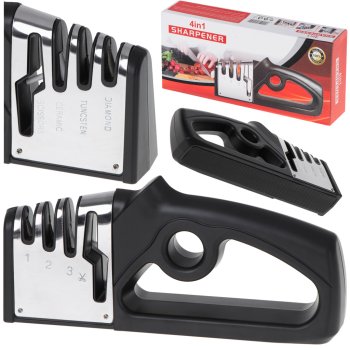 Kitchen Knife and Scissors Sharpener 4-in-1 (3-Step)
