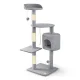 Kaķu nagu asināmais tornis Pethaus 111 cm PH-005, pelēks
