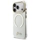 Guess IML Glitters Script Strap MagSafe vāciņš ar MagSafe priekš iPhone 17 Pro – caurspīdīgs | Phone Case Cover