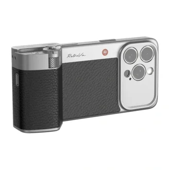 Kameras rokturis ar vāciņu PGYTECH RetroVa Grip Kit iPhone 16 Pro, Graphite Black