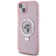 Karl Lagerfeld iPhone 15 Case Ring Stand Karl&Choupette MagSafe, Pink