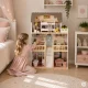 Ecotoys Laura koka leļļu māja, 3 stāvi, 15 mēbeles