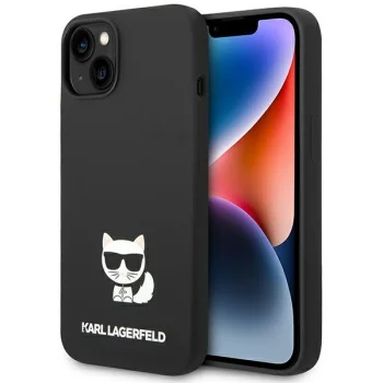 Чехол Karl Lagerfeld Silicone Choupette Body для iPhone 14 Plus, черный