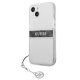 Guess iPhone 13 mini vāciņš 4G Gray Strap Charm, caurspīdīgs