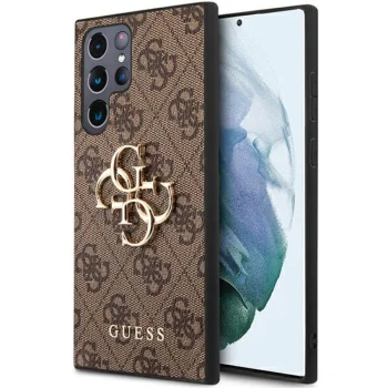 Guess GUHCS23L4GMGBR S23 Ultra S918 коричневый/коричневый жесткий кейс 4G Большой...