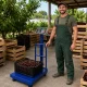 Elektroniskie platformas svari ar atzveltni, 100 kg, LCD, zili