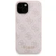 Apple iPhone 15 6.1\'\' Guess 4G Metal Logo + 5000mAh MagSafe Power Bank Case Cover, Pink