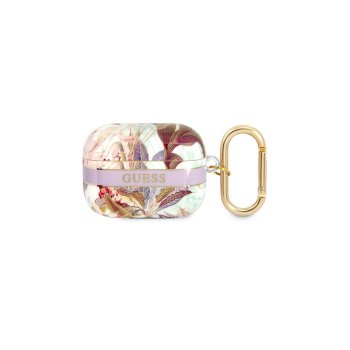 Guess Чехол для AirPods Pro Flower Strap Фиолетовый