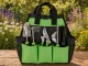 DIVODV Garden Tool Set with Bag, 4 pcs, Black/Green