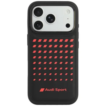 Чехол Audi Sport Synthetic Leather MagSafe для iPhone 18 Pro / 17 Pro, черный