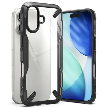 Ringke Fusion X vāciņš iPhone 17 - Melns | Phone Case Cover Black