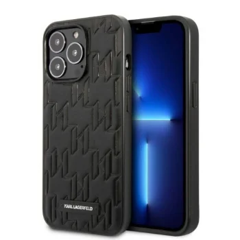 Чехол Karl Lagerfeld Monogram Plaque для iPhone 13 Pro Max - Black
