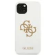 Guess чехол для iPhone 13 mini белый Silicone 4G Logo