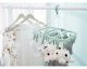 Folding Hanging Clothes Underwear Socks Dryer with 32 Clothespins, Green