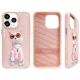 Nimmy Glasses Cool Cat vāciņš iPhone 15 Pro Max - rozā | Phone Case Cover Pink