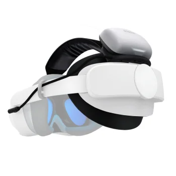 BoboVR P4U galvas siksna ar akumulatoru PICO 4 Ultra un Ultra Enterprise, balta