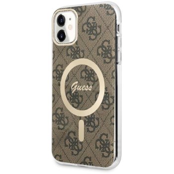 Apple iPhone 11 6.1'' Guess 4G MagSafe Case Cover (GUHMN61H4STW), Brown | Telefona Maciņš Vāks Apvalks Bampers