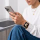 Tech-Protect Silicone siksniņa Apple Watch 44 / 45 / 46 / 49 mm, Walnut