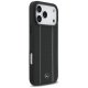 Mercedes Leather Star Pattern Stripes MagSafe Phone Case Cover iPhone 17 Pro Max - Black