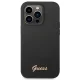 Guess Silicone Vintage Gold Logo vāciņš iPhone 14 Pro Black