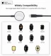 Choetech T319 MFI 5W bezvadu lādētājs Apple Watch ar USB-C kabeli - melns | Wireless Inductive Charger