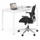 Virtuves galds ēdamgalds 120x60 cm 4-5 personām datorgalds ModernHome, balts