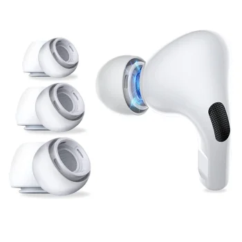 Силиконовые амбушюры Tech-Protect для AirPods Pro 1 / 2 (S/M/L) белые