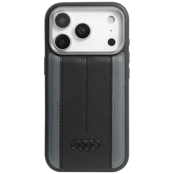 Audi iPhone 17 Pro чехол A6 Synthetic Leather MagSafe, черный