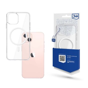Phone Case Cover iPhone 14 compatible with MagSafe from the 3mk MagCase series - transparent
