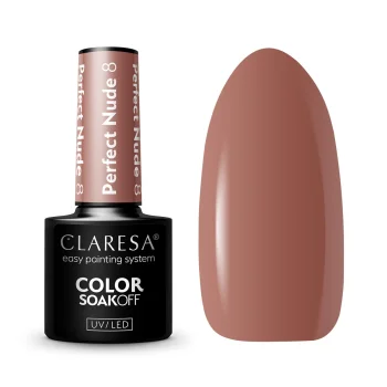 Claresa Perfect Nude 8 hibrīda nagu laka, 5g