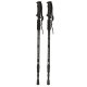 Folding Nordic Walking and Trekking Poles, 65-135 cm, 2 pcs, Black