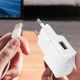 Сетевое зарядное устройство USB Samsung EP-TA200EWE 15W с кабелем USB-C белое
