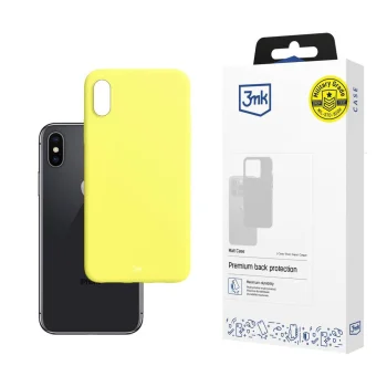 3mk Matt Case for iPhone X / XS, Yellow
