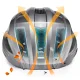 Rockbros ZK-013TI velo ķivere 55-60cm, pelēka