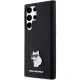 Чехол Karl Lagerfeld Silicone Choupette Metal Pin для Samsung Galaxy S23 Ultra, черный