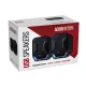 Компьютерные колонки 2.0 Audiocore AC865 B 6W USB 3.5 мм с LED, черные