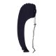 Inflatable Travel Pillow with Seat Attachment, Navy Blue