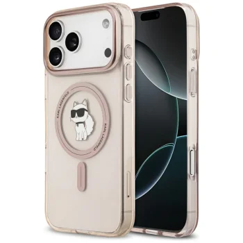 Karl Lagerfeld IML Choupette MagSafe maciņš priekš iPhone 17 Pro Max - rozā | Phone Case Cover