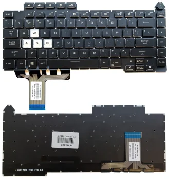 Клавиатура для ASUS ROG Strix G15 G513, G533, RGB, US