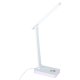 LED galda lampa ar USB, skārienvadību un RGB apgaismojumu, balta