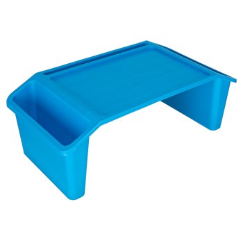 Portable Lap Desk with Storage Organizer for Bed and Sofa, Blue