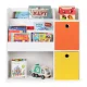 Детский стеллаж для книг и игрушек Ecotoys с ящиками, белый