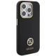 Чехол Guess для iPhone 15 Pro Max Silicone Logo Strass 4G, черный
