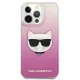 Karl Lagerfeld iPhone 13 Pro Max vāciņš Choupette Head, rozā