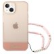 Чехол Guess Translucent Pearl Strap для iPhone 14 Plus - Розовый