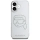 Прозрачный чехол Karl Lagerfeld IML Rhinestones Karl Head для iPhone 16