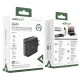 Tīkla lādētājs Acefast A94 GaN2 3x USB-C / USB-A PD 100W, melns